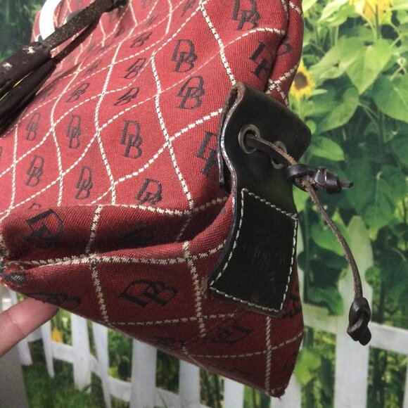 Vintage Dooney & Bourke Red Satchel Bag - Picture 4 of 16